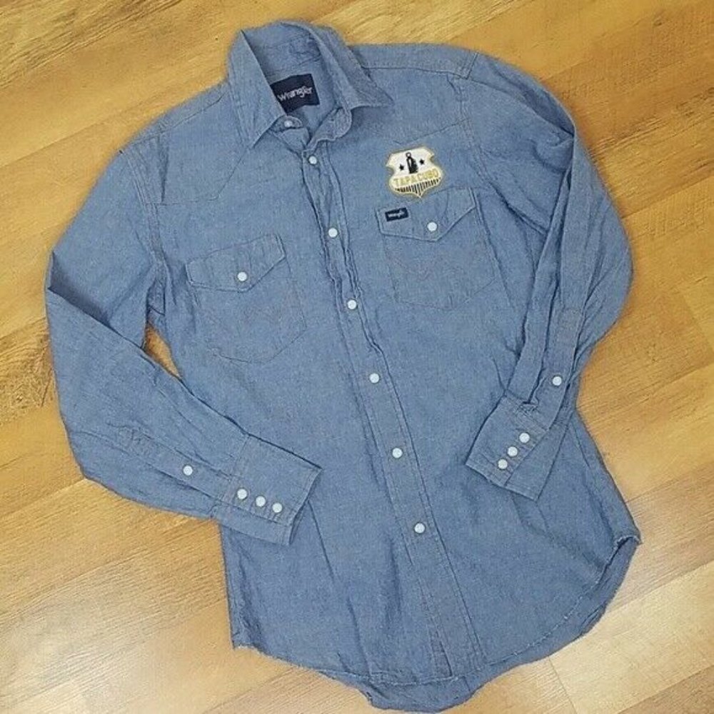 Wrangler Western  Rockabilly Pearl Snap Shirt Smal